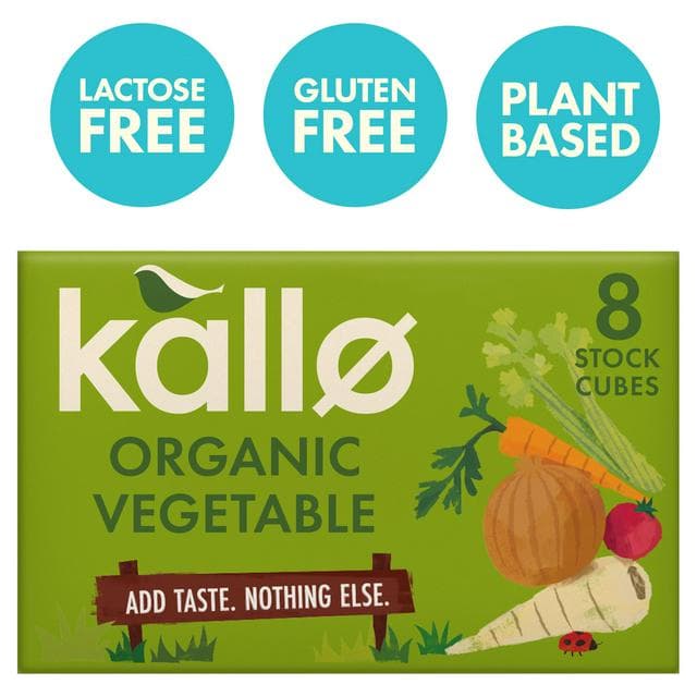 Kallo Organic Vegetable Stock Cubes 8x11g - gallery image 1