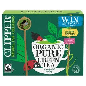 Clipper Fairtrade Organic Green Tea x80 Tea Bags 160g