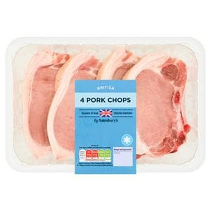 Sainsbury's British Pork Chops x4 700g