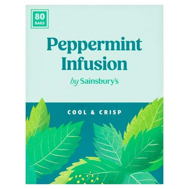 Sainsbury's Infusions Peppermint Tea Bags x80 - gallery image 1