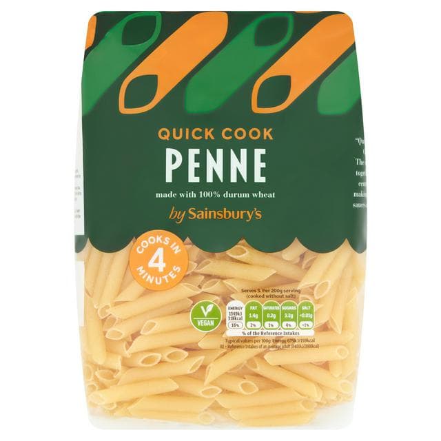 Sainsbury's Quick Cook Penne Pasta 500g - gallery image 1