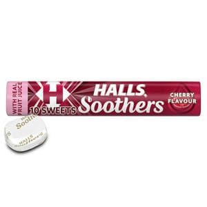 Halls Soothers Cherry Lozenge x10 45g