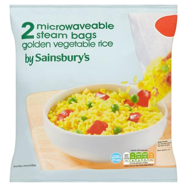 Sainsbury's Golden Vegetable Rice 380g - gallery image 1