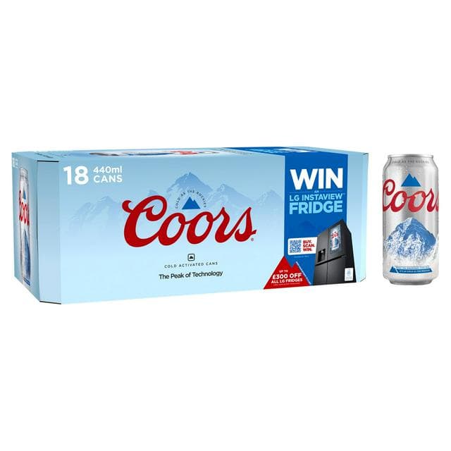 Coors Lager 18 x 440ml - gallery image 1