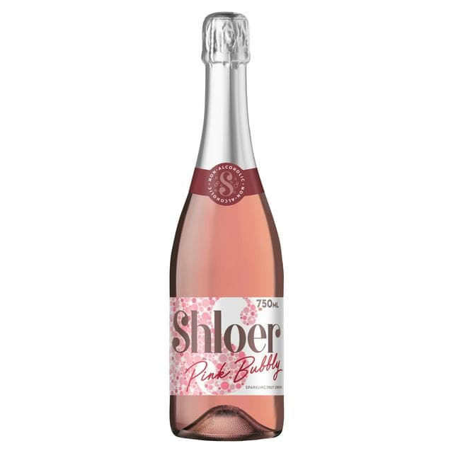 Shloer Pink Non Alcoholic Bubbly Sparkling Juice Drink 750ml - gallery image 1
