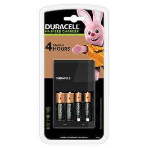 Duracell Hi-Speed Battery Charger - Charges in 4 hours, with 2 AA and 2 AAA Batteries
