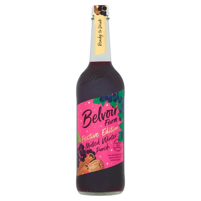 Belvoir Farm 750ml Mulled Winter Punch Flavoured Drink Bottle, Festive Edition - gallery image 1