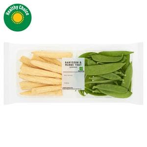 Sainsbury's Baby Corn & Mange Tout 200g