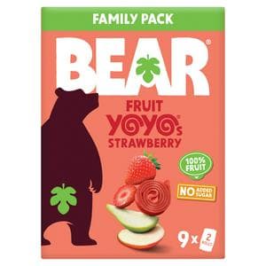 BEAR Fruit Yoyos Strawberry Family Pack 9x20g