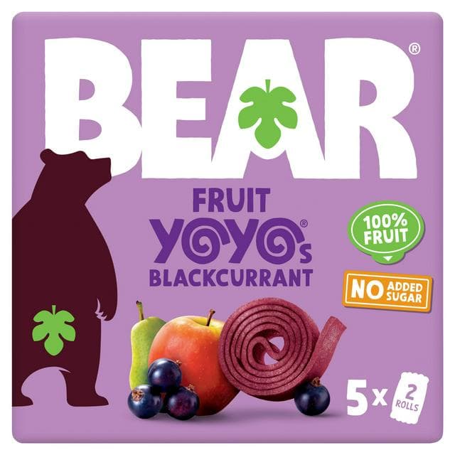 BEAR Fruit Yoyos Blackcurrant Multipack 5x20g - gallery image 1