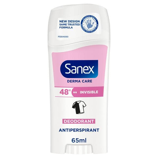 Sanex Derma Care Invisible 48 Hour Antiperspirant Stick Deodorant 65ml - gallery image 1