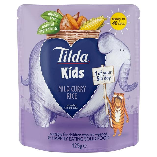 Tilda Kids Mild & Sweet Curry Rice 125g - gallery image 1