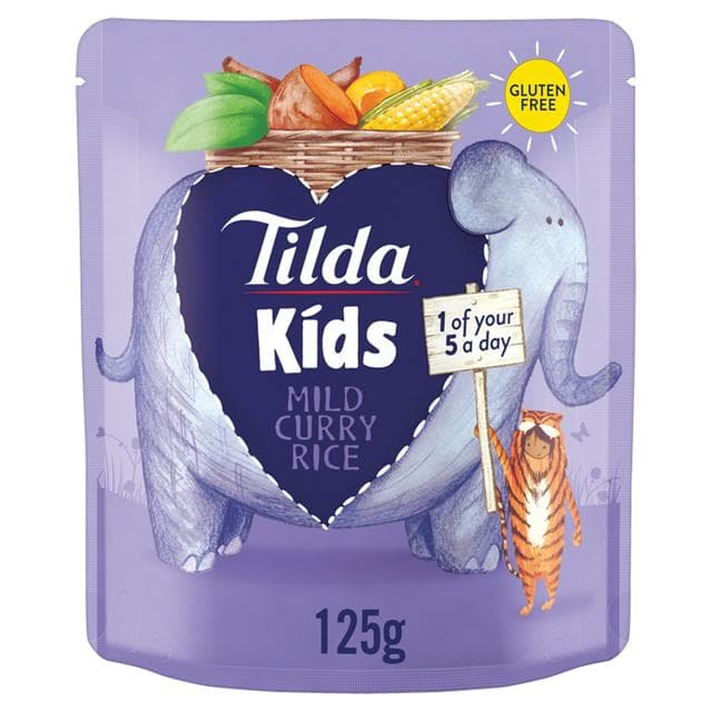 Tilda Kids Mild & Sweet Curry Rice 125g - gallery image 1