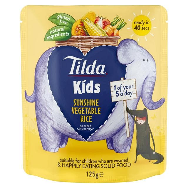 Tilda Kids Sunshine Vegetable Rice 125g - gallery image 1