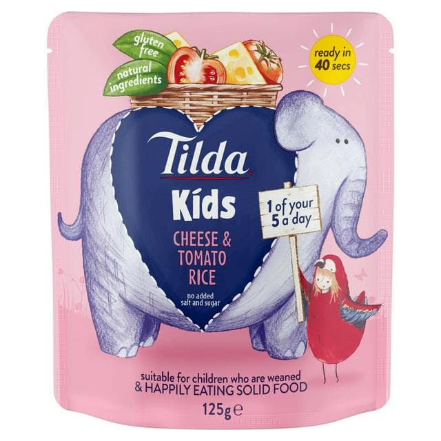 Tilda Kids Cheese & Tomato Rice 125g - gallery image 1