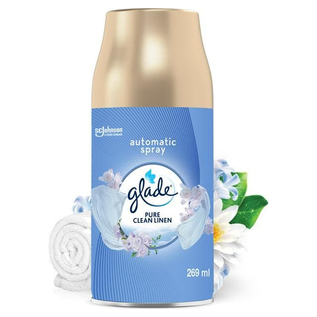 Glade Automatic Spray Refill Clean Linen Air Freshener 269ml - gallery image 1