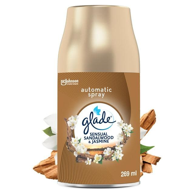 Glade Automatic Spray Refill Sensual Sandalwood & Jasmine Air Freshener 269ml - gallery image 1