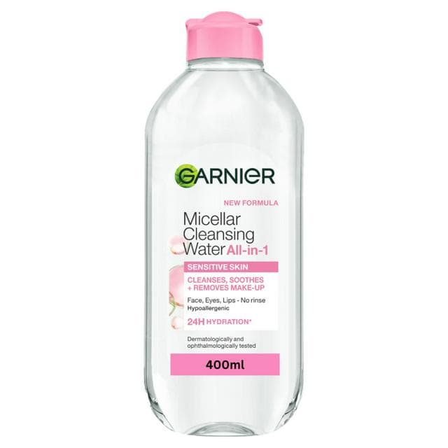 Garnier Micellar Water Facial Cleanser Makeup Remover For Sensitive Skin 400ml - gallery image 1