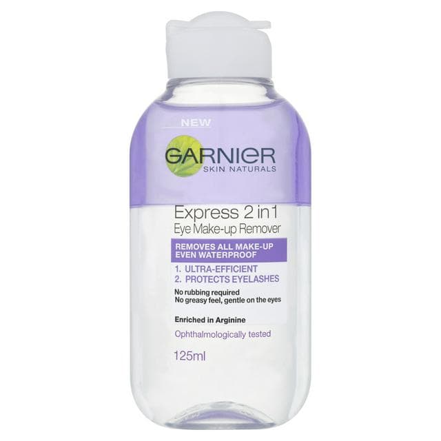 Garnier Skin Naturals 2 In 1 Eye Make-Up Remover 125ml - gallery image 1