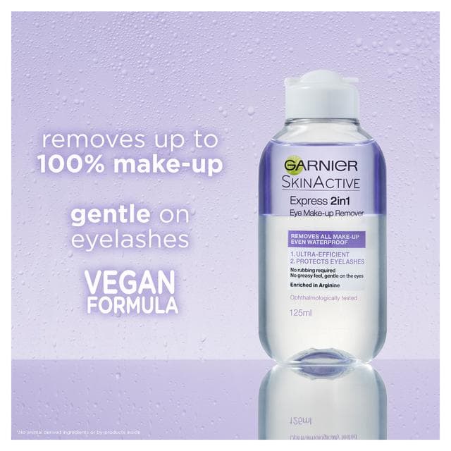 Garnier Skin Naturals 2 In 1 Eye Make-Up Remover 125ml - gallery image 3