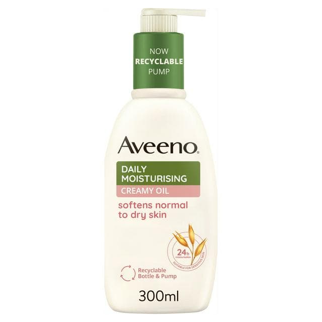 Aveeno Daily Moisturising Creamy Oil Sensitive Skin Moisturiser 300ml - gallery image 1