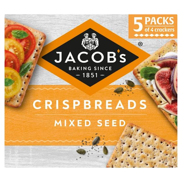 Jacob's Crispbreads Mixed Seed Crackers 5x38g - gallery image 1