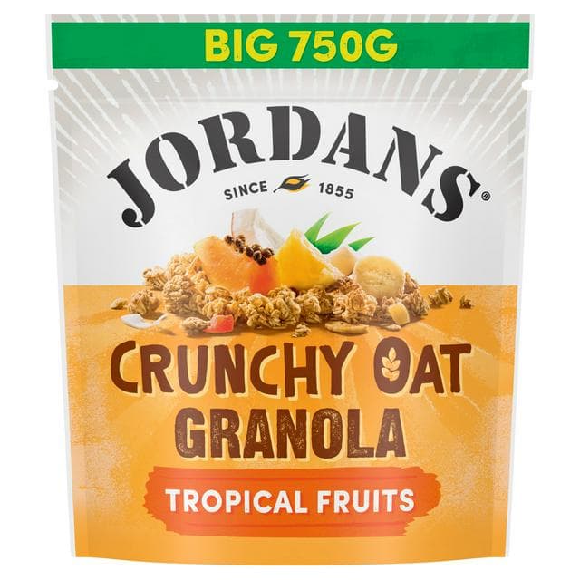 Jordans Crunchy Oat Granola Tropical Fruits Breakfast Cereal 750g - gallery image 1