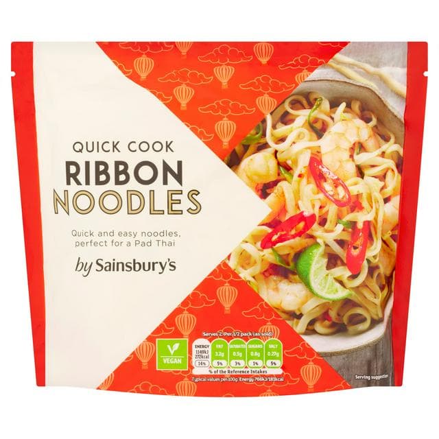 Sainsbury's Pad Thai Ribbon Noodles Quick To Cook 300g - gallery image 1