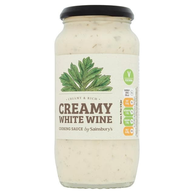 Sainsbury's Creamy White Wine Cooking Sauce 485g - gallery image 1