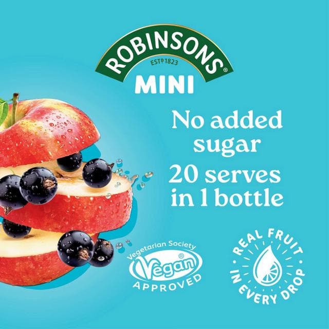 Robinsons Mini Apple & Blackcurrant On the Go Squash 66ml - gallery image 3