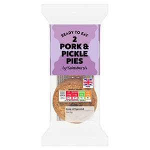 Sainsbury's Pork & Pickle Snack Pie x2 130g