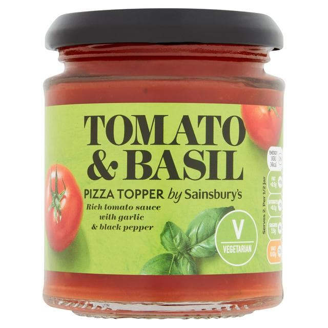 Sainsbury's Tomato & Basil Pizza Sauce Topper 190g - gallery image 1