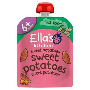 Ella's Kitchen Organic Sweet Potatoes First Tastes Baby Food Weaning Pouch 4+ Months 70g