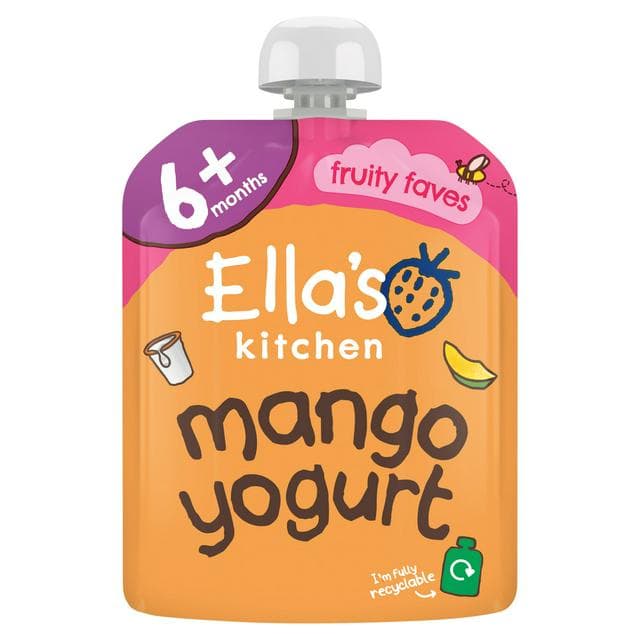 Ella's Kitchen Organic Mango Greek Style Yoghurt Baby Food Pouch 6+ Months 90g - gallery image 1