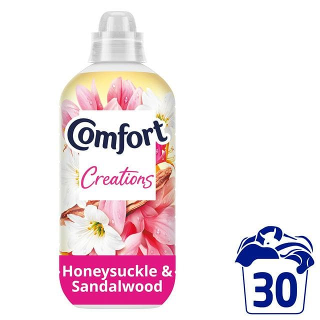 Comfort Creations Fabric Conditioner Honeysuckle & Sandalwood 30 Washes 900ml - gallery image 1