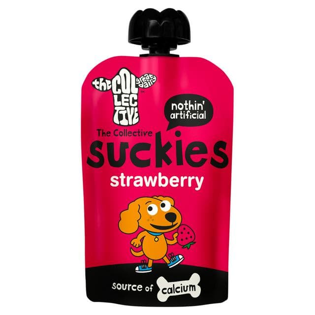 The Collective Suckies Strawberry Kids Yoghurt Pouch 90g - gallery image 1