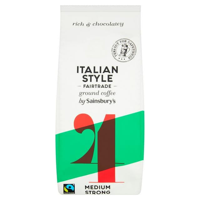 Sainsbury's Italian Style Coffee, Strength 4 454g - gallery image 1