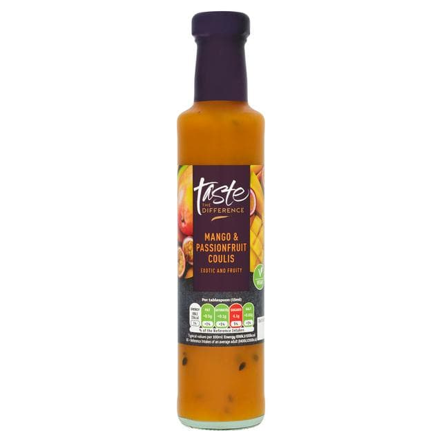 Sainsbury's Mango & Passionfruit Coulis, Taste the Difference 250g - gallery image 1