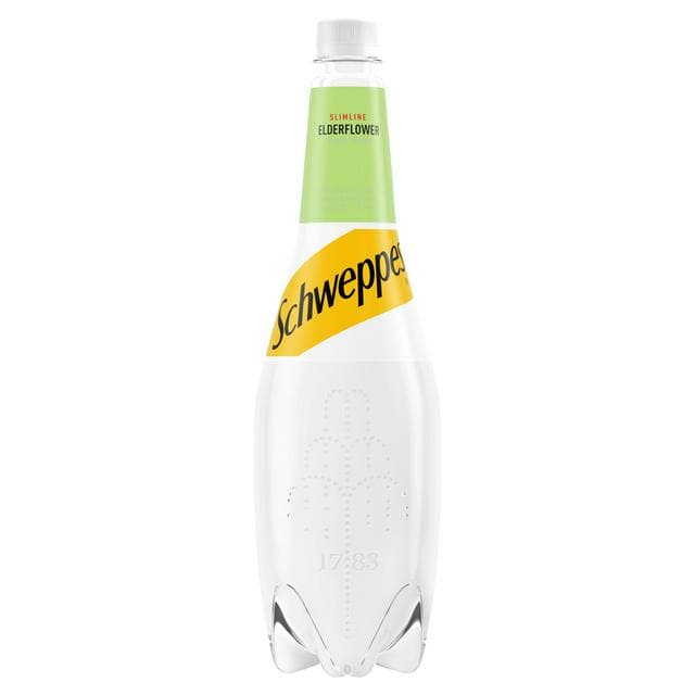 Schweppes Slimline Elderflower Tonic Water 1L - gallery image 1