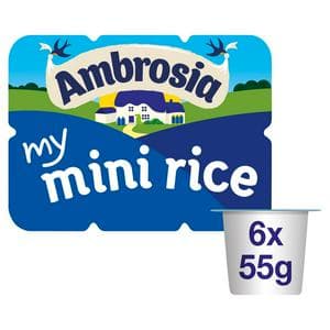 Ambrosia My Mini 6 x 55g Rice Lunchbox Snack Pots