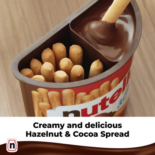 Nutella & Go! Hazelnut & Chocolate Spread + Breadsticks Snack 48g - gallery image 3