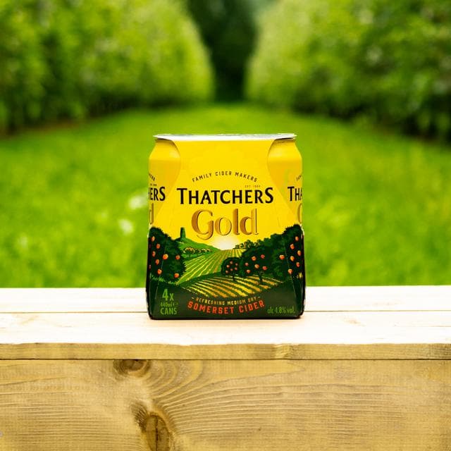 Thatchers 4 x 440ml Gold Apple Cider - gallery image 3