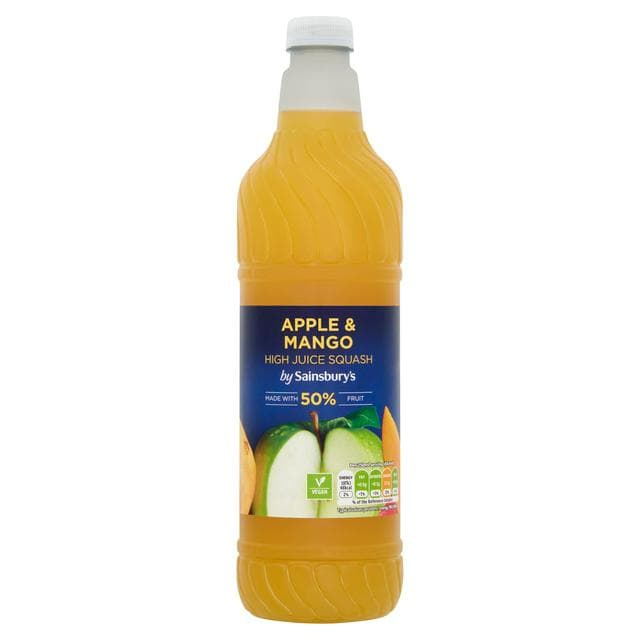 Sainsbury's Apple & Mango High Juice Squash 1L - gallery image 1