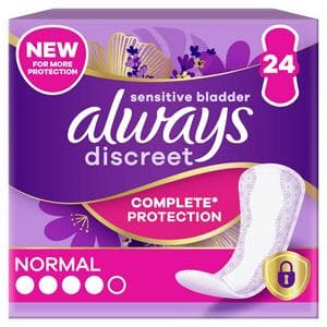 Always Discreet Incontinence Liners Normal For Sensitive Bladder x24