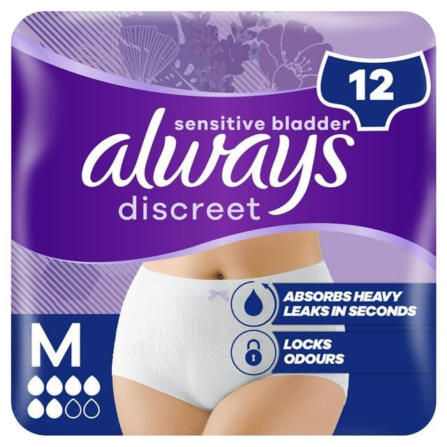 Always Discreet Underwear Incontinence Pants Normal Medium x12 - gallery image 1