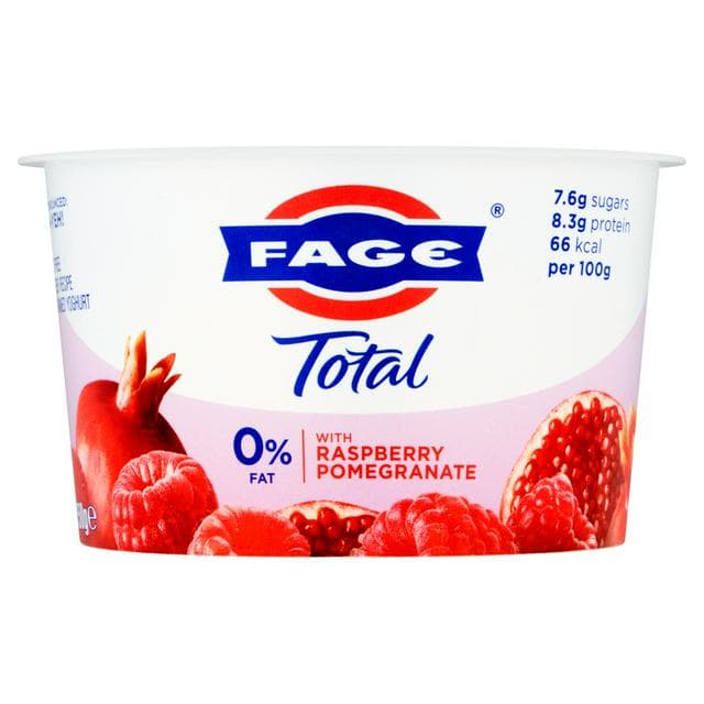 Fage Total 150g 0% Fat Free Greek Recipe Strained Raspberry Pomegranate Yoghurt - gallery image 1