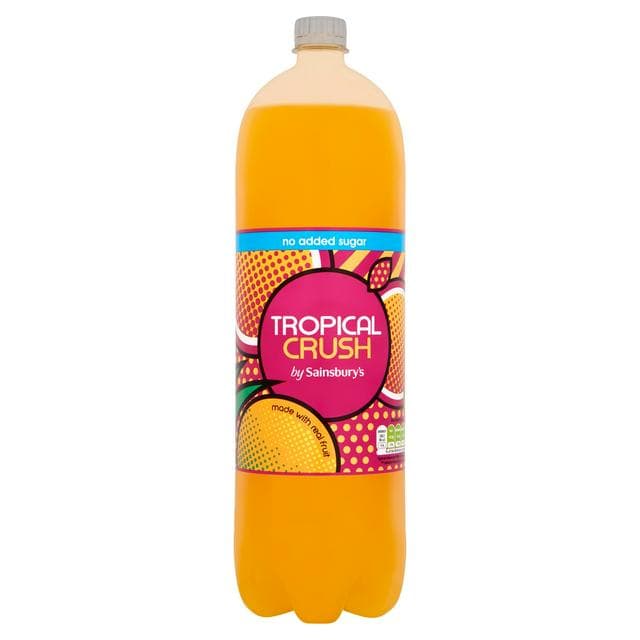 Sainsbury's No Added Sugar Tropical Crush Drink 2L - gallery image 1
