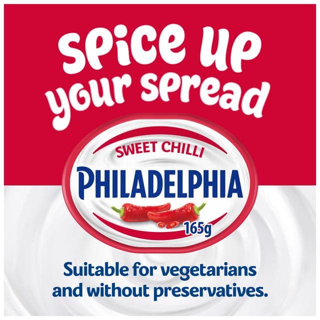 Philadelphia 165g Sweet Chilli Soft Cream Cheese Tub - gallery image 2