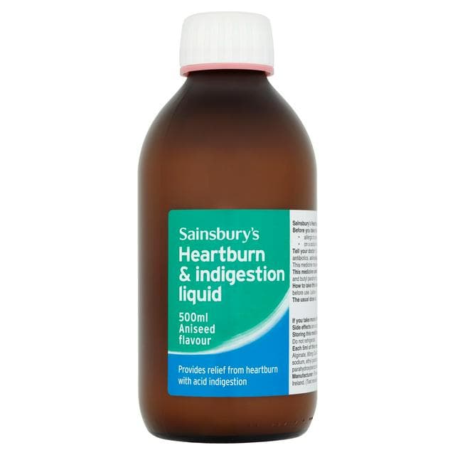 Sainsbury's Heartburn & Indigestion Liquid 500ml - gallery image 1