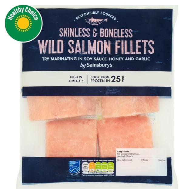 Sainsbury's Salmon Fillets 360g - gallery image 1